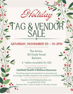 Holiday Tag and Vendor Sale